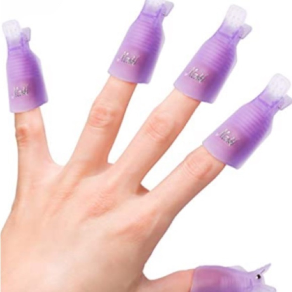 Teenitor 10 Purple Fingernail Clips